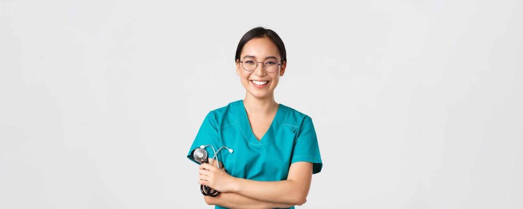 mbbs in georgia asian female physician doctor